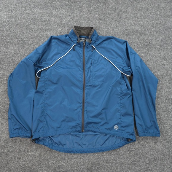 Novara Other - Novara Jacket Mens XL Blue Cycling Conversion Reflective Full Zip Vented Outdoor